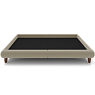Cama Casal Queen Veludo Bege Otto P05 - Lyam Decor - imagem 2