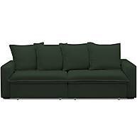 Sofá Retrátil Reclinável Living 235cm Vêneto Verde - Lyam Decor - imagem 2