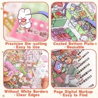 Conjunto de Adesivos 3D DIY Kawaii - 20 Cenas Criativas para Decoração e Alívio de Estresse - imagem 5