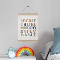 Moldura para Pôster Boho Classroom Alfabeto ABC 30,5x40,6cm - Decoração Educativa Moderna para Sala de Aula e Casa - imagem 3