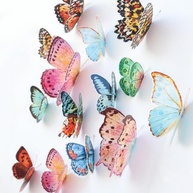 Adesivos de Parede 3D Borboleta Aquarela - 36 Peças para Decoração de Quarto e Eventos - imagem 3