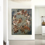 Reprodução de Arte em Tela - Peter Paul Rubens Putti | Decoração de Parede Elegante 70x90cm - imagem 4