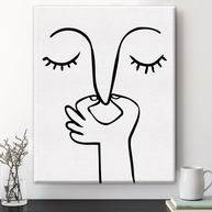 Arte de Parede de Banheiro Engraçada 20x25cm - Decoração com Humor Preto e Branco - imagem 1