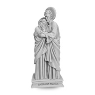 Sagrada Família em Mármore - Escultura Moderna Detalhada 26cm | Decoração Espiritual Elegante - imagem 1