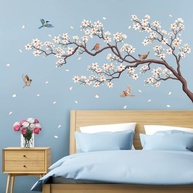 Decalques de Parede Flor de Cerejeira Branca - Adesivos Elegantes para Decoração de Ambientes - imagem 5