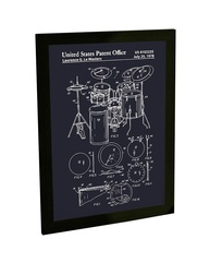 Quadro Decorativo Bateria - Poster Musical para Decoração de Ambientes - imagem 1