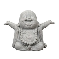 Estátua de Buda Rindo em Arenito - Decoração Zen para Meditação e Ambientes Serenos - imagem 1