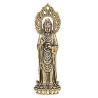 Estátua Guan Yin de Cobre Puro - Escultura Artesanal para Meditação e Decoração Zen - imagem 2