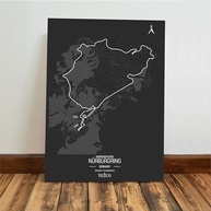 Quadro Decorativo Nurburgring Alemanha - Autódromo Circuito 28x20cm | Decoração Automotiva Premium - imagem 5