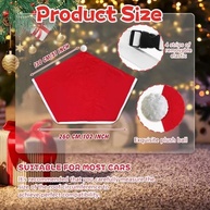 Chapéu de Papai Noel para Carro: Decoração Natalina Divertida e Fácil de Instalar - imagem 3