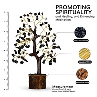 Árvore de Cristal de Turmalina Preta - Bonsai Artesanal com 100 Lascas para Proteção e Decoração - imagem 3