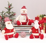 Boneco de Papai Noel ou Rena Natalina 35cm - Decoração Pelúcia Fofa para Natal - imagem 4