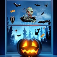 Adesivos de Halloween e Inverno - Decoração Festiva Versátil com Designs Divertidos e Fofos - imagem 2