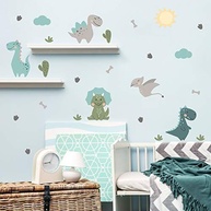 Adesivo de Parede Dinossauros Jurassic Baby - Kit Completo 1m² para Decoração Infantil - imagem 2