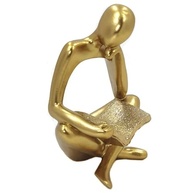 Leitor Estatueta Decorativa Abstrata - Homem que Lê | Decoração Elegante Resina DOL04 - imagem 5