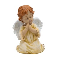 Anjo da Guarda Menino Rezando 15 cm em Resina - Decoração e Proteção Divina - imagem 1