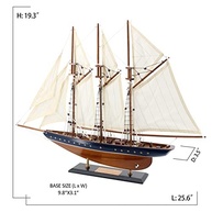 Modelo de Veleiro de Madeira Atlantic 63,5 cm - Réplica Náutica para Decoração e Coleção - imagem 3