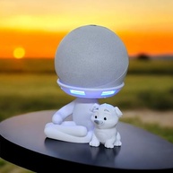 Suporte para Alexa Echo Dot 4, 5 e 3 - Escultura Robert Gato ou Cachorro - Decoração e Presente - imagem 4