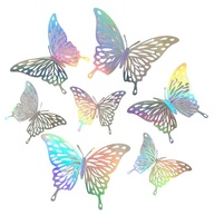 Adesivos de Parede 3D Borboleta Colorida - Decoração Removível para Quarto, Escritório e Festas - imagem 3