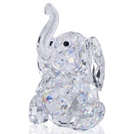 Elefante de Cristal Decorativo - H & D Crystal - Coleção Cute Elephant - Estátua de Decoração em Vidro K9 - imagem 1