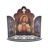 Capela em MDF Sagrado Coração de Jesus - Decoração Devocional Elegante - imagem 1