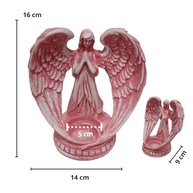 Anjo da Guarda Rosa Menina - Estatueta Encantadora para Presente de Batizado e Decoração Católica - imagem 4