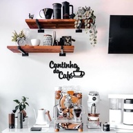 Cantinho Do Café Frase Decoração Cozinha Copa MDF 6mm Preto - Transforme Seu Espaço com Estilo - imagem 5