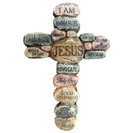 Cruz de Parede Jesus Crucifixo em Resina - Decoração Espiritual para Casa Cristã - imagem 2