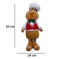 Biscoito Natalino Decorativo Gingerbread com Touca - Decoração Encantadora para sua Árvore de Natal - imagem 4