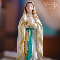 Imagem Nossa Senhora de Lourdes em Resina Importada - 12,5cm - Decoração e Fé - imagem 5