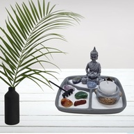 Jardim Zen Japonês com Buda Meditando e 7 Chakras - Decoração Feng Shui para Paz Interior - imagem 3