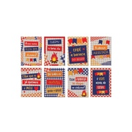 Decoração Junina: 8 Cartazes Xadrez 25x35cm - imagem 1