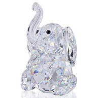 Elefante de Cristal Decorativo - H & D Crystal - Coleção Cute Elephant - Estátua de Decoração em Vidro K9 - imagem 2