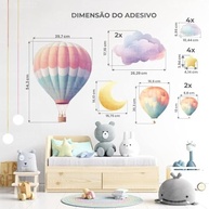 Kit Adesivos Balão Lavável Infantil - Decoração Segura e Criativa para Quarto de Criança - imagem 3