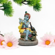 Estátua de Krishna 11 cm - Murti Hindu para Decoração e Devoção - imagem 5