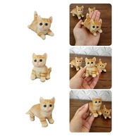 Kit 3 Mini Gatinhos em Resina - Decoração Encantadora para Casa e Escritório - imagem 2