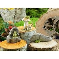 Top Collection Estátua Miniatura de Sapos em Cogumelos - Decoração Encantadora para Jardim e Fadas - imagem 4