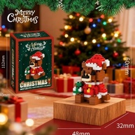 Estatueta de Urso para Decoração de Natal - Peça Decorativa Encantadora - imagem 3