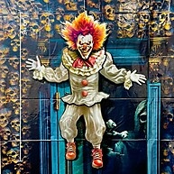 Decoração Palhaço Halloween 94x71cm – Medo e Diversão Garantidos! - imagem 1