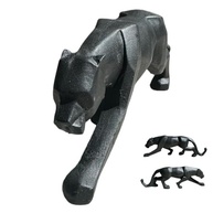 Estatueta Geométrica Leopardo em Resina - Decoração Elegante para Casa e Escritório - imagem 2