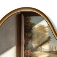 Espelho Orgânico com Moldura de Alumínio 90x60 cm para Decoração - imagem 2