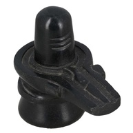Shiva Lingam em Mármore Preto - Estátua Sagrada Original 10cm para Meditação e Decoração - imagem 1