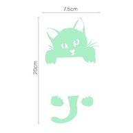 Adesivo de Parede Gato Luminoso 3D - PVC Brilha no Escuro para Decoração de Quarto Infantil - imagem 2