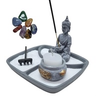Jardim Zen Japonês com Buda Meditando e 7 Chakras - Decoração Feng Shui para Paz Interior - imagem 2