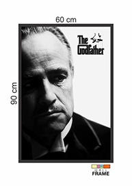 Quadro Pôster Filme O Poderoso Chefão 1 M4 60x90cm - Decoração Premium para Sala, Escritório e Quarto - imagem 4