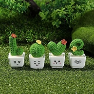 Miniaturas de Cactos em Resina para Decoração - Estatuetas de Jardim de Fadas e Mini Paisagens - imagem 3