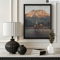 Poster Master Pôster de Cowboy Vintage - Arte Ocidental Retrô para Decoração Rústica - imagem 3