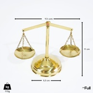 Balança em Latão Símbolo da Justiça - Decoração Artesanal Dourada - imagem 4