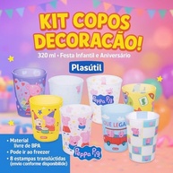 Kit 20 Copos Pepa - Lembranças Incríveis para Festas Infantis | Decoração, Sacolas Surpresa e Doces - imagem 5