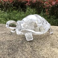 Estatueta Tartaruga em Vidro Cristal 15,5cm | Decoração Elegante e Simbólica - imagem 3